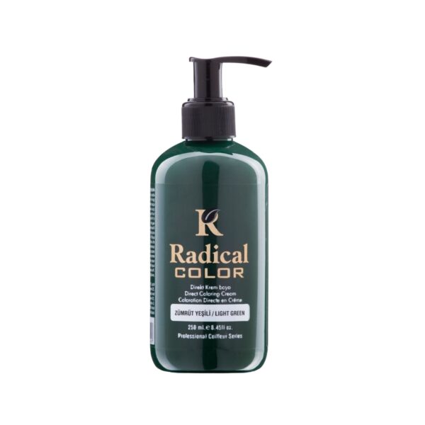 Radical Color NEW 25/Emerald Amonyaksız Su Bazlı Saç Boyası 250 ML 1 Adet Zümrüt Yeşili