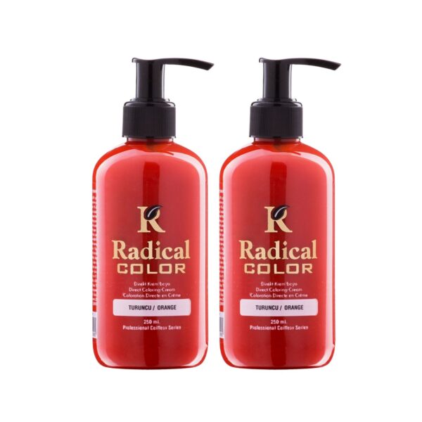 Radical Color NEW 25/Orange Amonyaksız Su Bazlı Saç Boyası 250 ML 2 Adet Turuncu