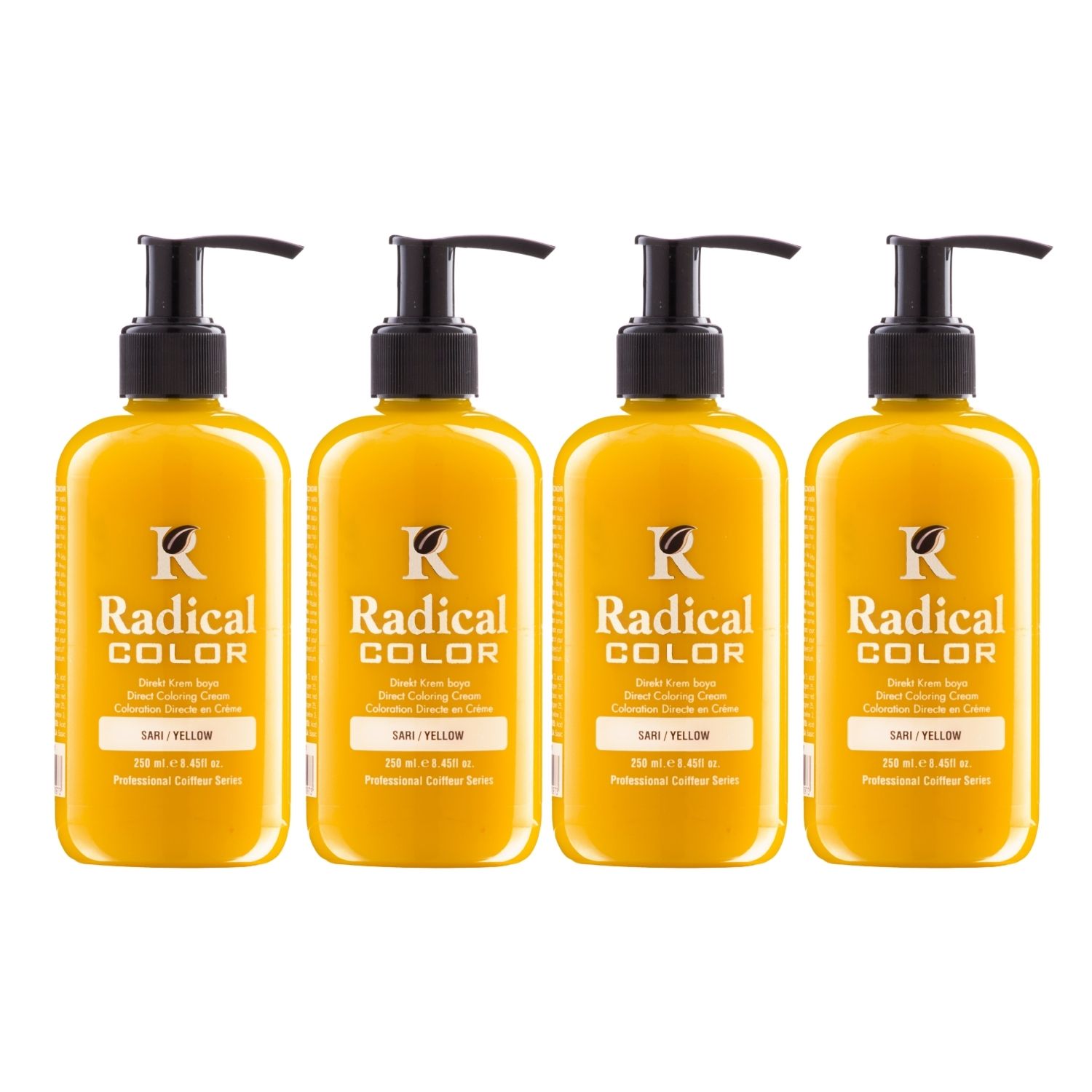 Radical Color NEW 25/Yellow Amonyaksız Su Bazlı Saç Boyası 250 ML 4 Adet Sarı Radical Color NEW 25/Yellow Amonyaksız Su Bazlı Saç Boyası 250 ML 4 Adet Sarı