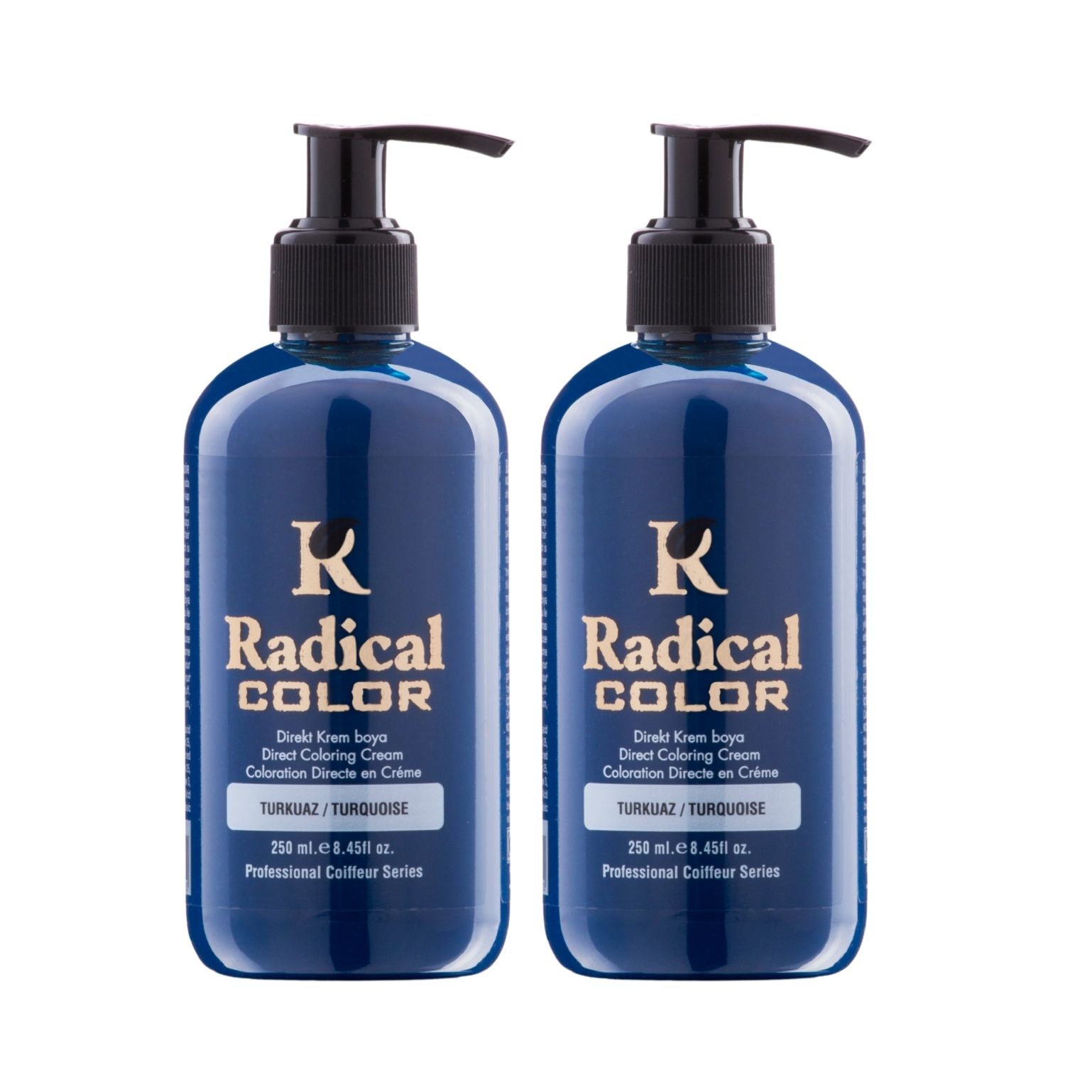 Radical Color NEW 25/Turquoise Amonyaksız Su Bazlı Saç Boyası 250 ML 2 Adet Turkuaz Radical Color NEW 25/Turquoise Amonyaksız Su Bazlı Saç Boyası 250 ML 2 Adet Turkuaz