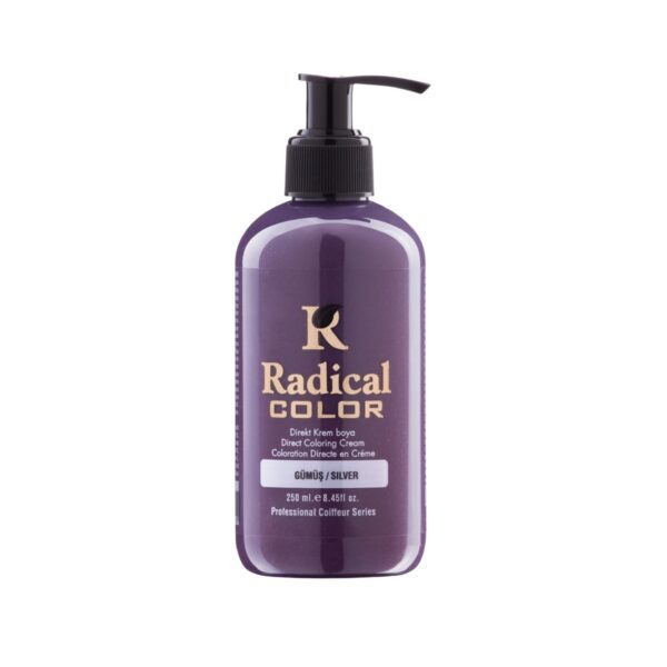 Radical Color NEW 25/Silver Amonyaksız Su Bazlı Saç Boyası 250 ML 1 Adet Gümüş