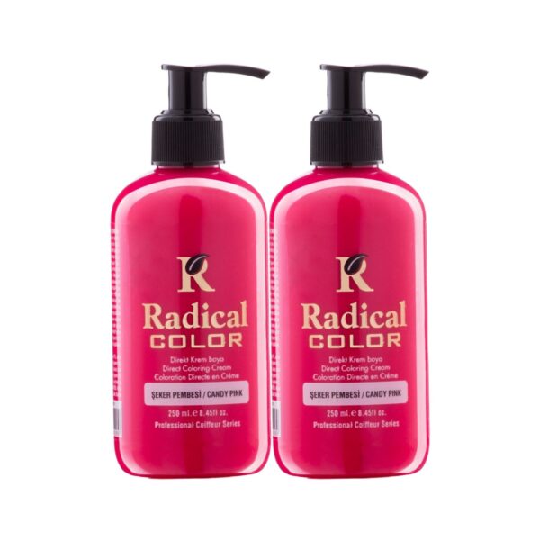 Radical Color NEW 25/Candypink Amonyaksız Su Bazlı Saç Boyası 250 ML 2 Adet Şeker Pembesi