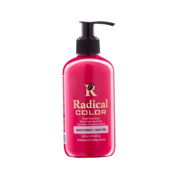 Radical Color NEW 25/Candypink Amonyaksız Su Bazlı Saç Boyası 250 ML 1 Adet Şeker Pembesi