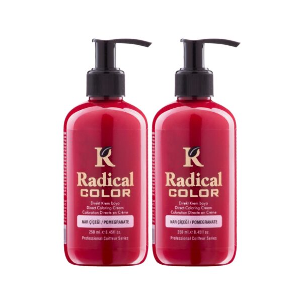 Radical Color NEW 25/Pomegranate Amonyaksız Su Bazlı Saç Boyası 250 ML 2 Adet Nar Çiçeği