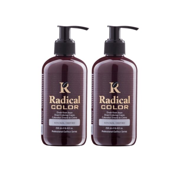 Radical Color NEW 25/Deepred Amonyaksız Su Bazlı Saç Boyası 250 ML 2 Adet Koyu Kızıl