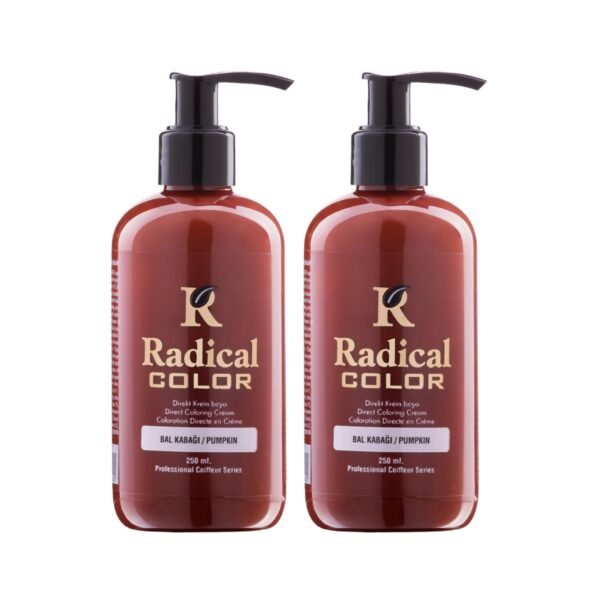 Radical Color NEW 25/Pumpkin Amonyaksız Su Bazlı Saç Boyası 250 ML 2 Adet Bal Kabağı