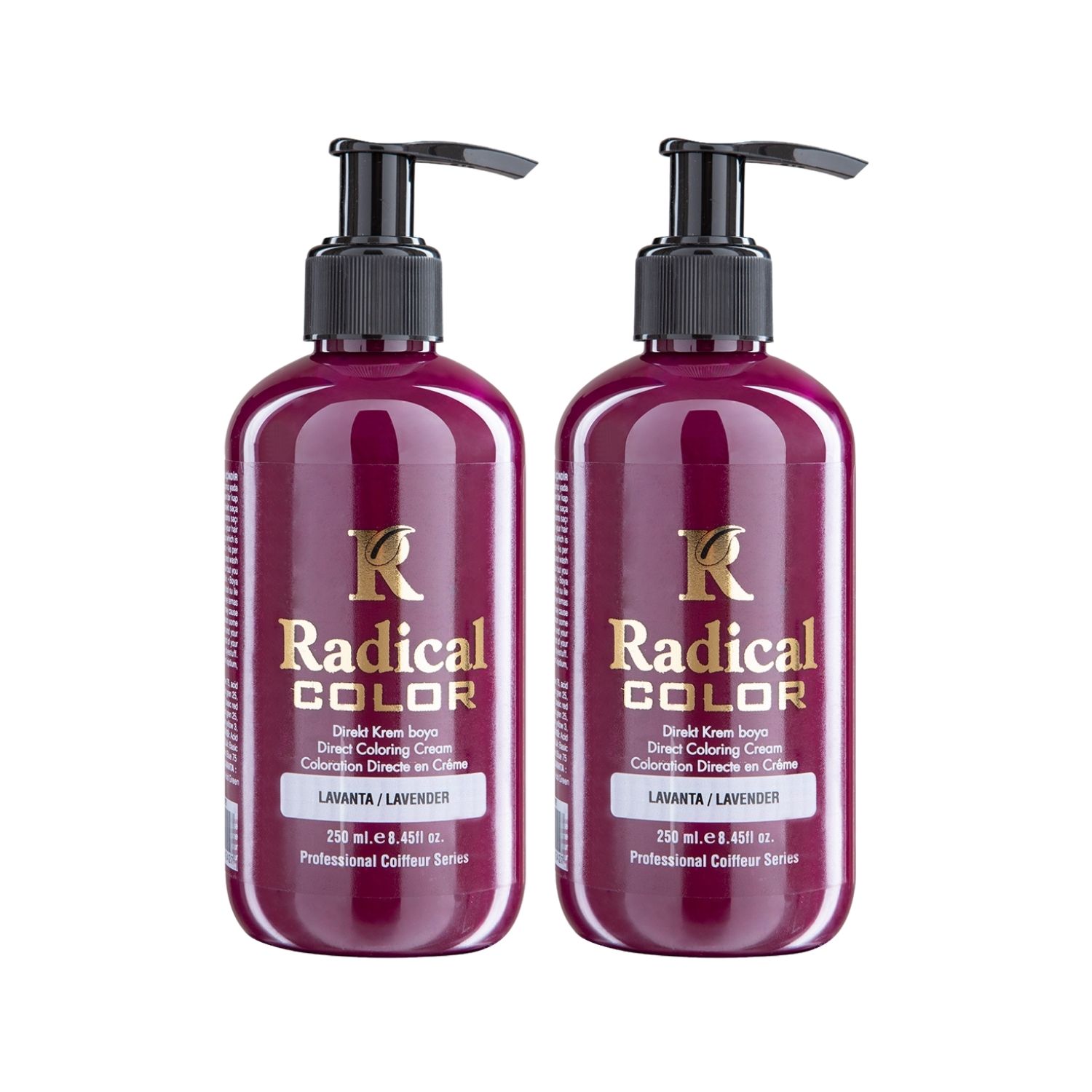 Radical Color NEW 25/Lavender Amonyaksız Su Bazlı Saç Boyası 250 ML 2 Adet Lavanta
