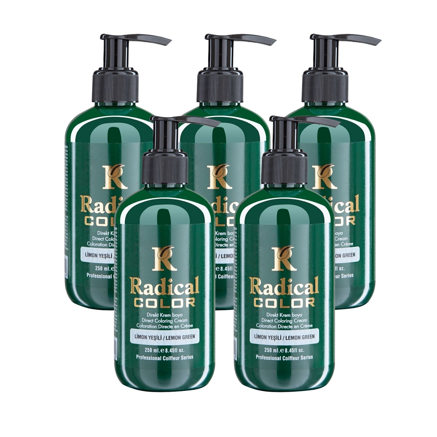Radical Color NEW 25/Limegreen Amonyaksız Su Bazlı Saç Boyası 250 ML 5 Adet Limon Yeşili Radical Color NEW 25/Limegreen Amonyaksız Su Bazlı Saç Boyası 250 ML 5 Adet Limon Yeşili