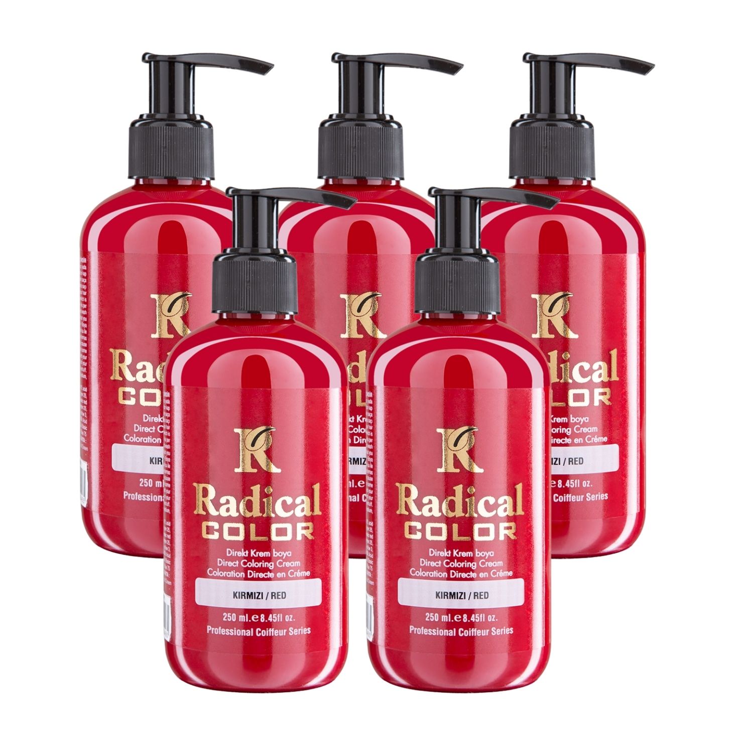 Radical Color NEW 25/Red Amonyaksız Su Bazlı Saç Boyası 250 ML 5 Adet Kırmızı Radical Color NEW 25/Red Amonyaksız Su Bazlı Saç Boyası 250 ML 5 Adet Kırmızı