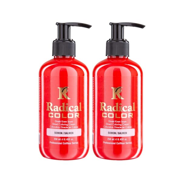 Radical Color NEW 25/Salmon Amonyaksız Su Bazlı Saç Boyası 250 ML 2 Adet Somon