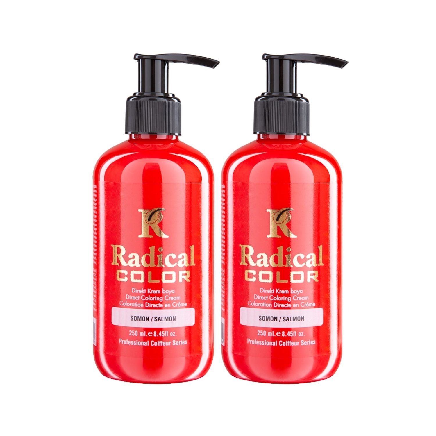 Radical Color NEW 25/Salmon Amonyaksız Su Bazlı Saç Boyası 250 ML 2 Adet Somon