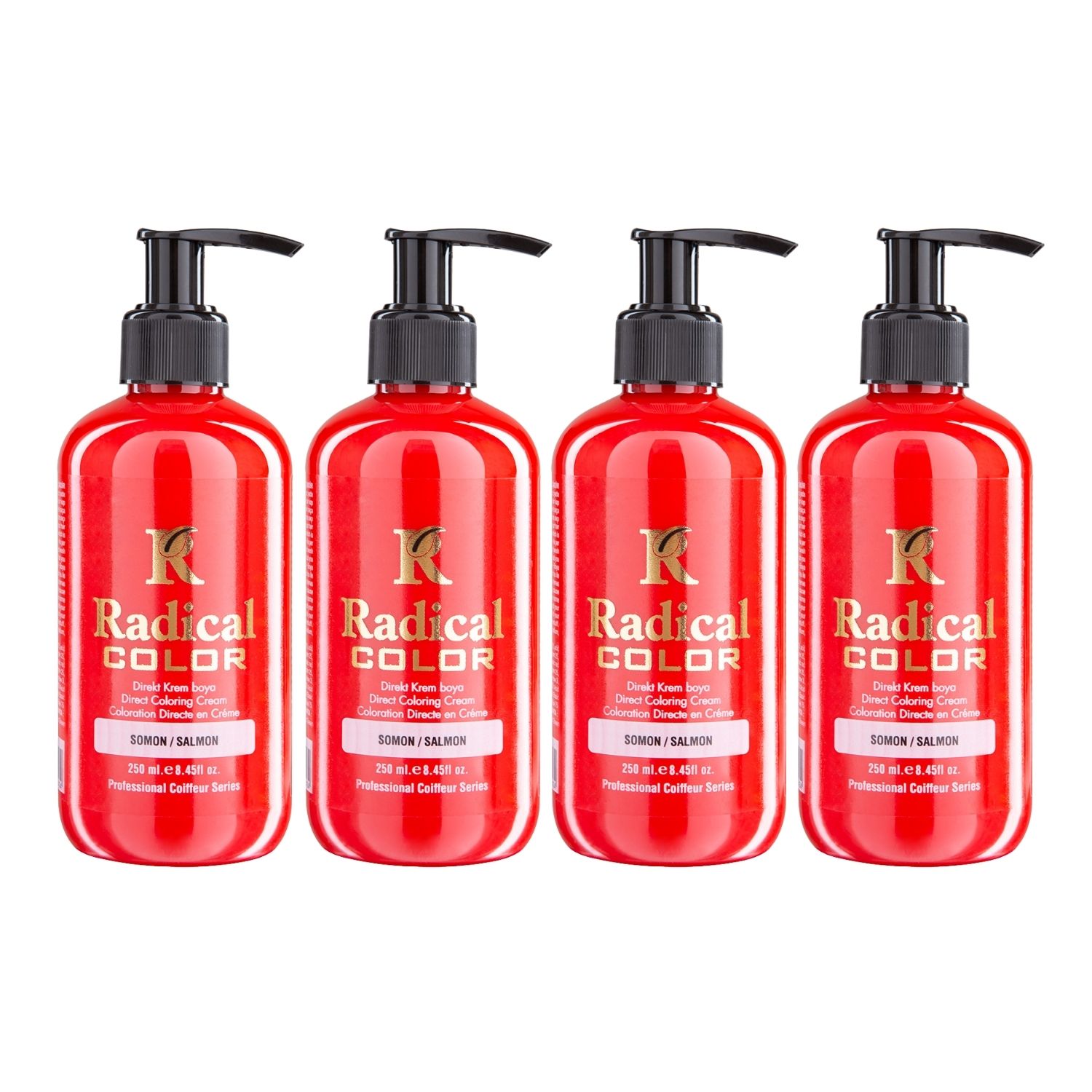 Radical Color NEW 25/Salmon Amonyaksız Su Bazlı Saç Boyası 250 ML 4 Adet Somon Radical Color NEW 25/Salmon Amonyaksız Su Bazlı Saç Boyası 250 ML 4 Adet Somon