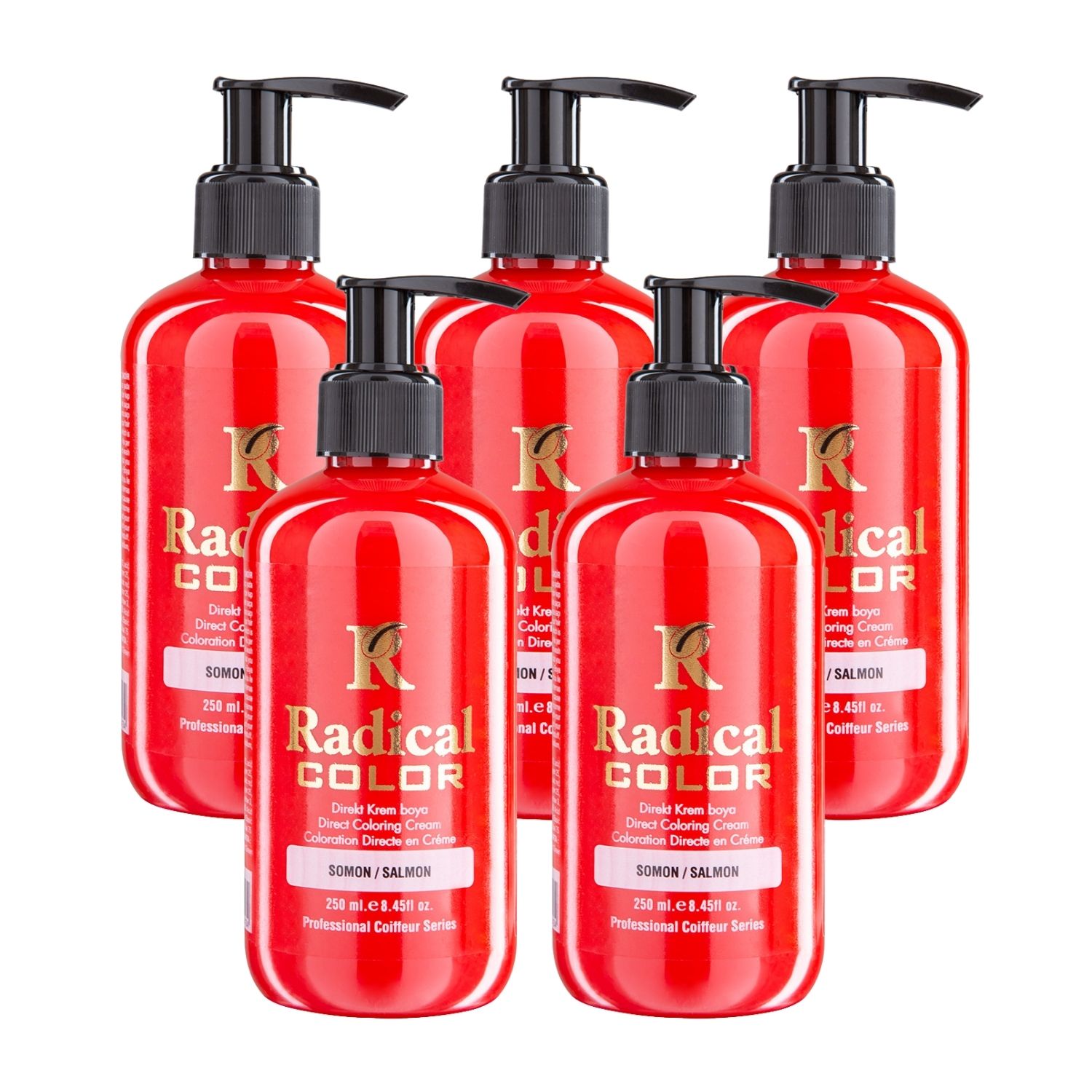 Radical Color NEW 25/Salmon Amonyaksız Su Bazlı Saç Boyası 250 ML 5 Adet Somon Radical Color NEW 25/Salmon Amonyaksız Su Bazlı Saç Boyası 250 ML 5 Adet Somon