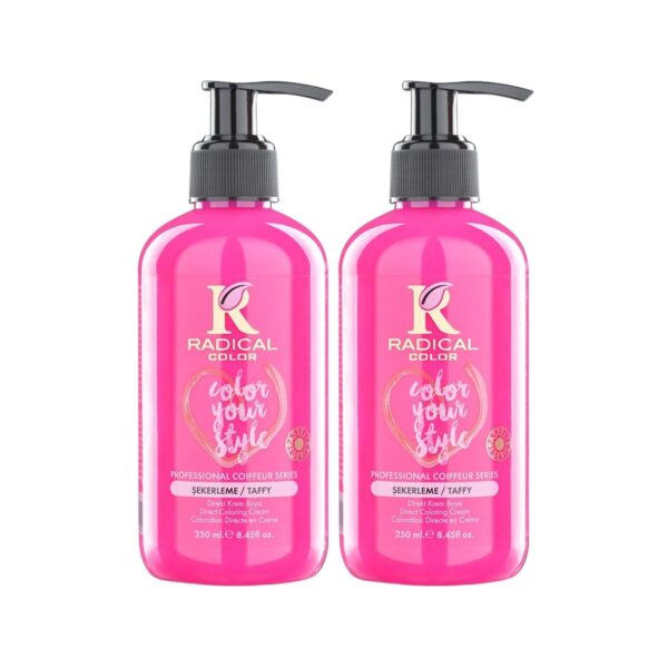 Radical Color NEW 25/Taffy Amonyaksız Su Bazlı Saç Boyası 250 ML 2 Adet Şekerleme