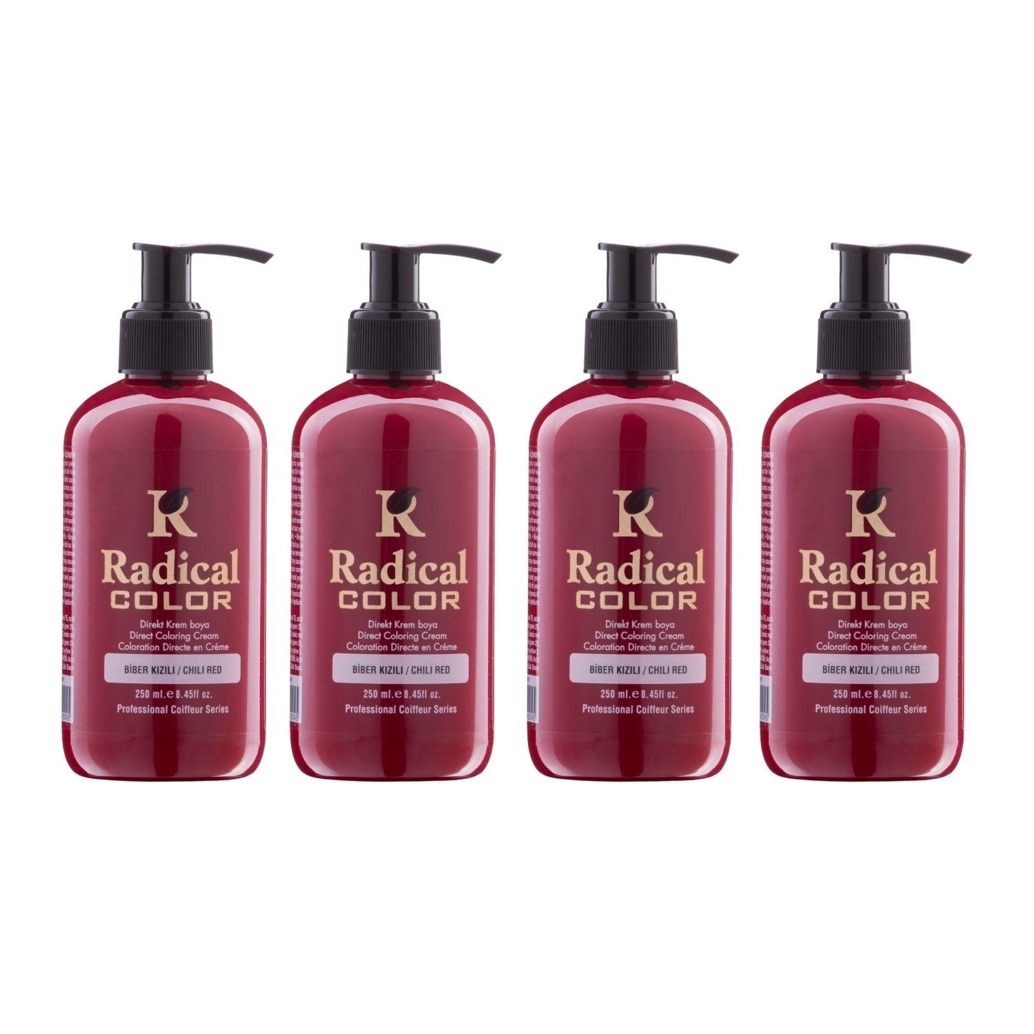Radical Color NEW 25/Chilired Amonyaksız Su Bazlı Saç Boyası 250 ML 4 Adet Biber Kızılı Radical Color NEW 25/Chilired Amonyaksız Su Bazlı Saç Boyası 250 ML 4 Adet Biber Kızılı