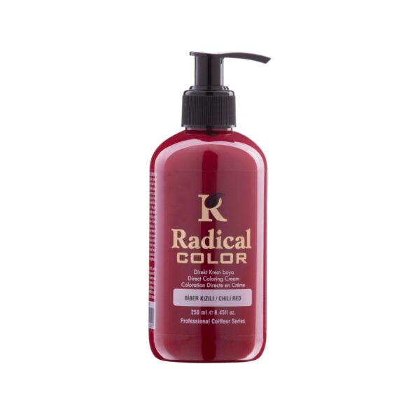 Radical Color NEW 25/Chilired Amonyaksız Su Bazlı Saç Boyası 250 ML 1 Adet Biber Kızılı