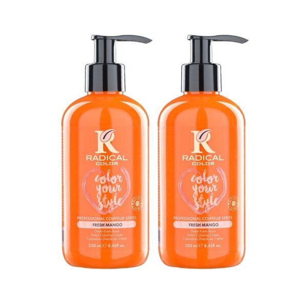 Radical Color NEW 25/Freshmango Amonyaksız Su Bazlı Saç Boyası 250 ML 2 Adet Mango