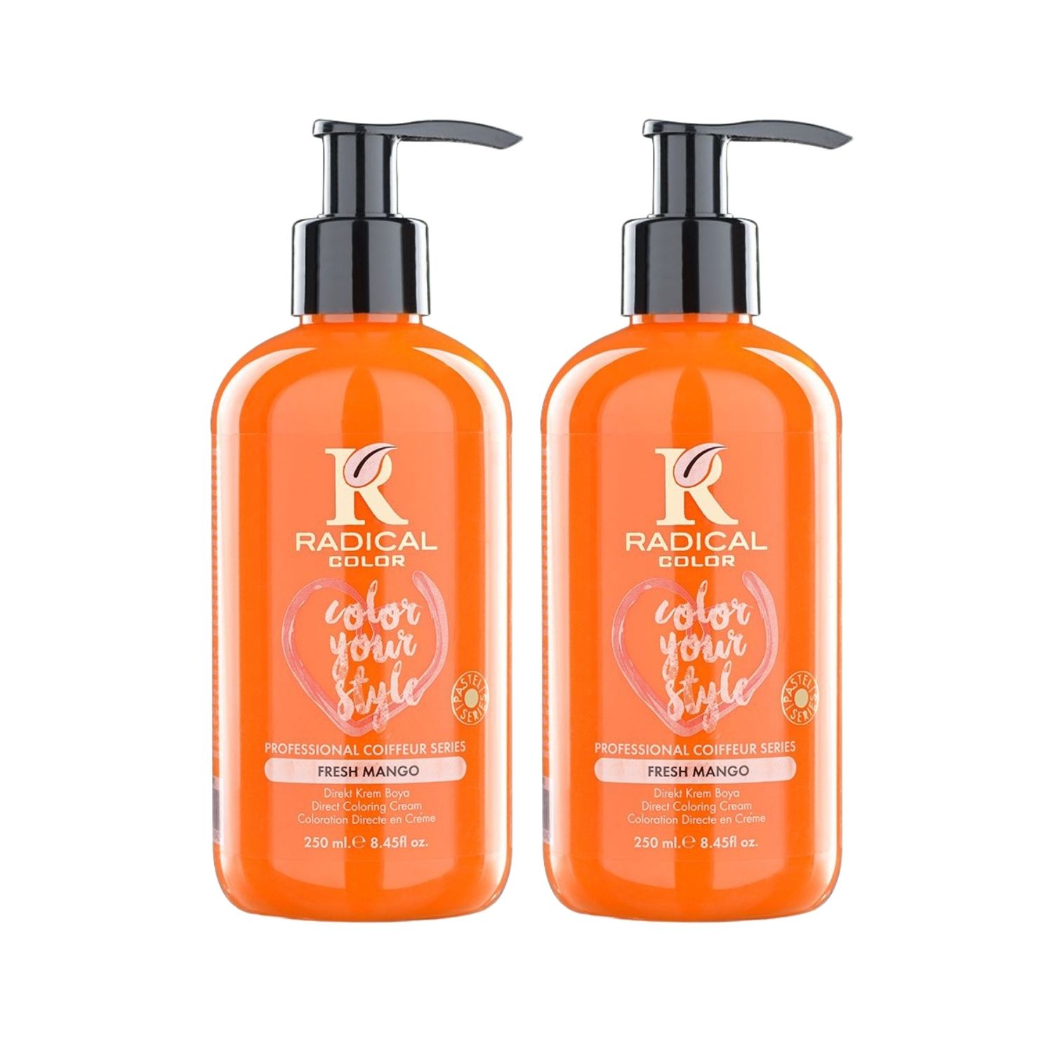 Radical Color NEW 25/Freshmango Amonyaksız Su Bazlı Saç Boyası 250 ML 2 Adet Mango