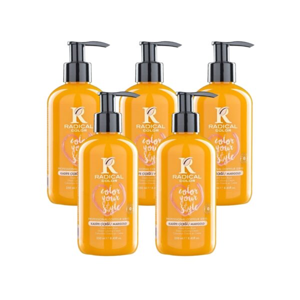 Radical Color NEW 25/Marigold Amonyaksız Su Bazlı Saç Boyası 250 ML 5 Adet Kadife Çiçeği