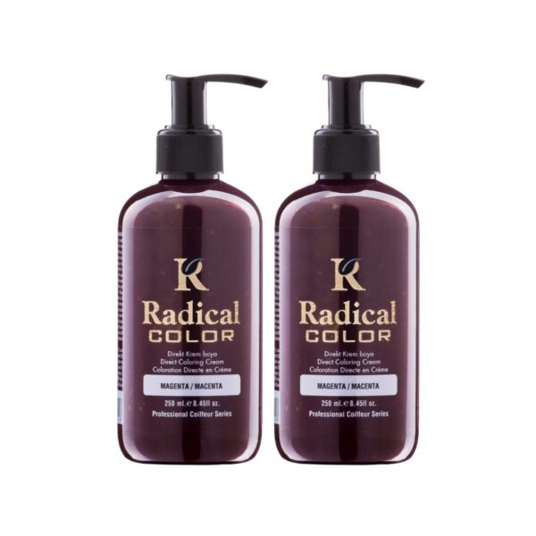 Radical Color NEW 25/Macenta Amonyaksız Su Bazlı Saç Boyası 250 ML 2 Adet Magenta