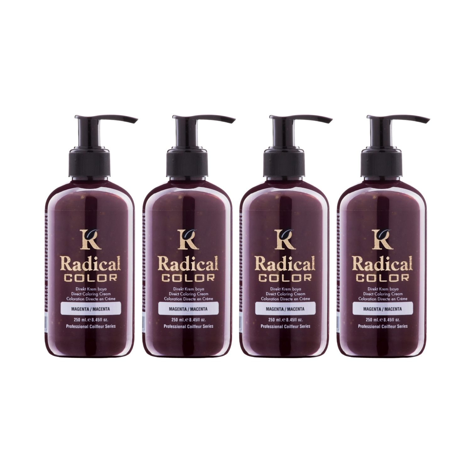 Radical Color NEW 25/Macenta Amonyaksız Su Bazlı Saç Boyası 250 ML 4 Adet Magenta Radical Color NEW 25/Macenta Amonyaksız Su Bazlı Saç Boyası 250 ML 4 Adet Magenta