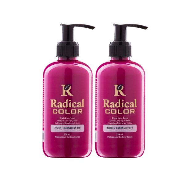 Radical Color NEW 25/Pink Amonyaksız Su Bazlı Saç Boyası 250 ML 2 Adet Pembe