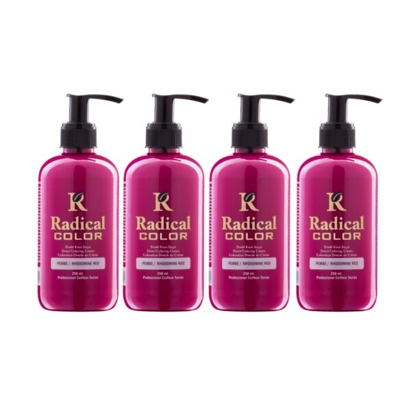 Radical Color NEW 25/Pink Amonyaksız Su Bazlı Saç Boyası 250 ML 4 Adet Pembe