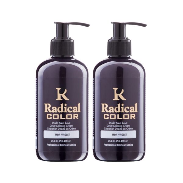 Radical Color NEW 25/Violet Amonyaksız Su Bazlı Saç Boyası 250 ML 2 Adet Mor
