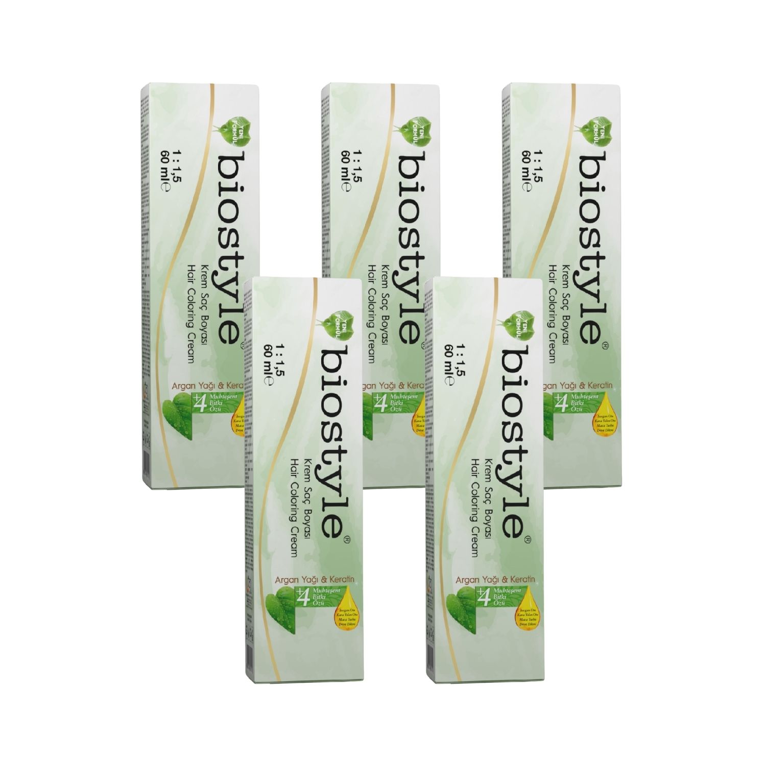 Biostyle Bitki Özlü Argan ve Keratin 4.62 Vişne Kahvesi 5 Adet 60 ML Saç Boyası Oksidansız Biostyle Bitki Özlü Argan ve Keratin 4.62 Vişne Kahvesi 5 Adet 60 ML Saç Boyası Oksidansız