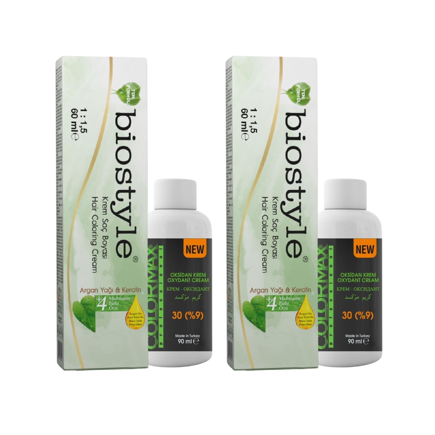 Biostyle Bitki Özlü Argan ve Keratin 008 Mavi 2 Adet 60 ML Saç Boyası + 2 Adet 90 ML Oksidan Biostyle Bitki Özlü Argan ve Keratin 008 Mavi 2 Adet 60 ML Saç Boyası + 2 Adet 90 ML Oksidan