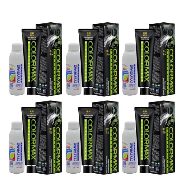 Colormax SPS000 Nouveau 2025/07.74 Yoğun Karamel 60 Ml 6 Adet Saç Boyası + 6 Adet 90 Ml Oksidan Set