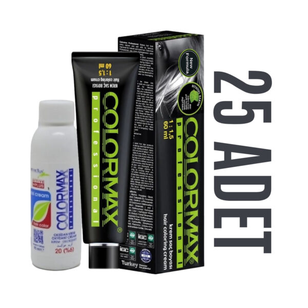 Colormax Kuaför Seti 60 Ml 25 Adet Saç Boyası + 25 Adet 90 Ml Oksidan