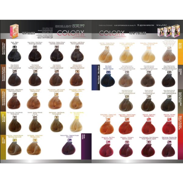 Colorx Nouveau 2025/06.11 Zeytin Kumral 50 Ml + 50 Ml 2 li Set Saç Boyası