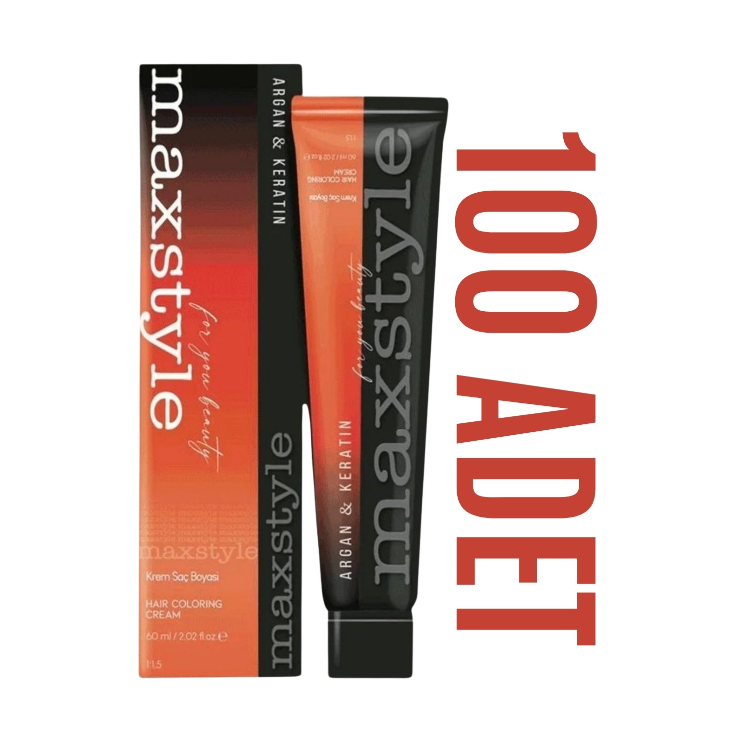 Maxstyle Kuaför Seti 60 Ml 100 Adet Saç Boyası Oksidansız Maxstyle Kuaför Seti 60 Ml 100 Adet Saç Boyası Oksidansız